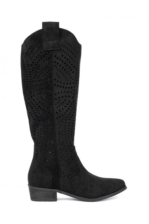 Melns  garie zābaki stylu kowbojek