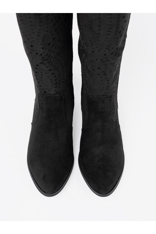 Melns  garie zābaki stylu kowbojek