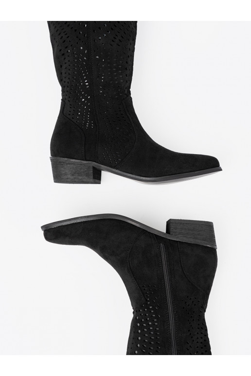 Melns  garie zābaki stylu kowbojek