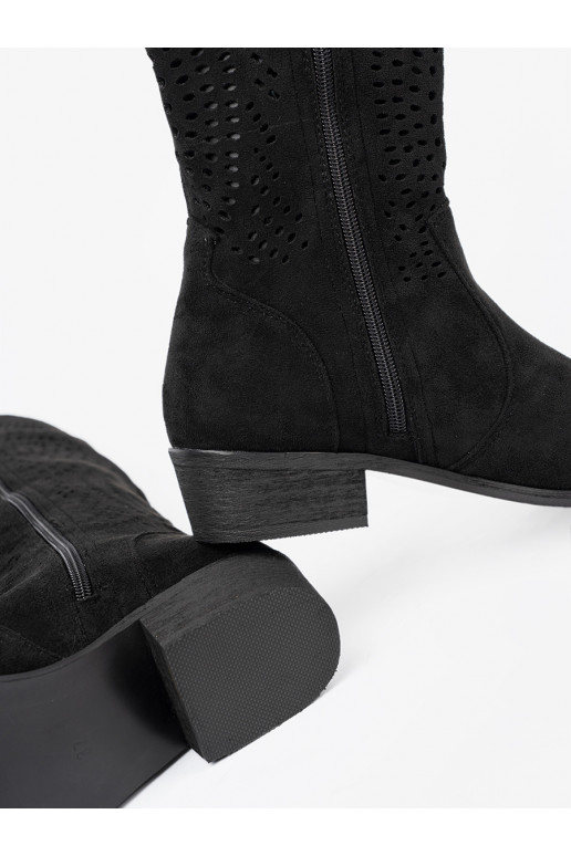 Melns  garie zābaki stylu kowbojek