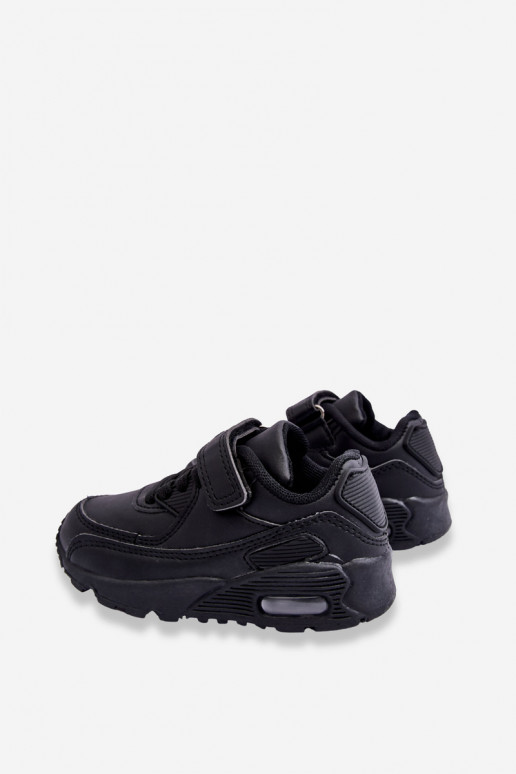 Bērnu sporta apavi ar paaugstinātu zoli Melns Lori