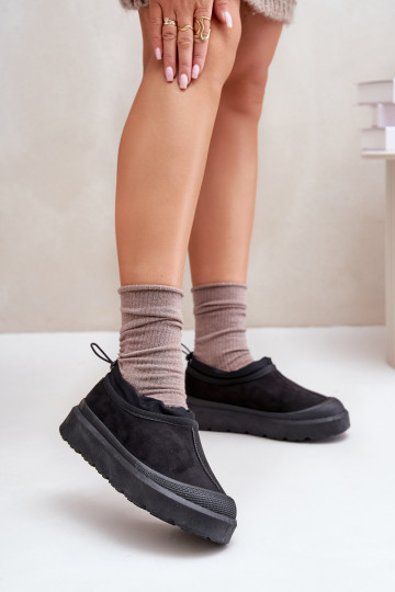 sniega apavi  ar platformu  Melns Izamine 2