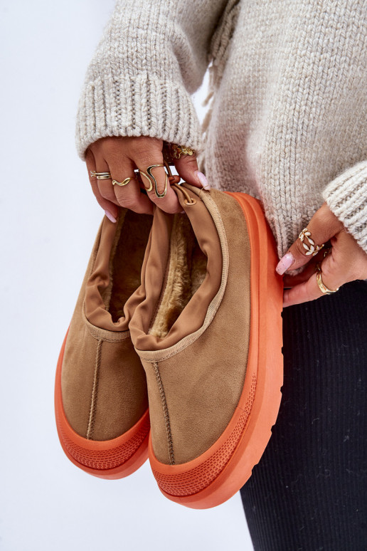 sniega apavi  ar platformu  brūnas krāsas Izamine sniega apavi  ar platformu  brūnas krāsas Izamine