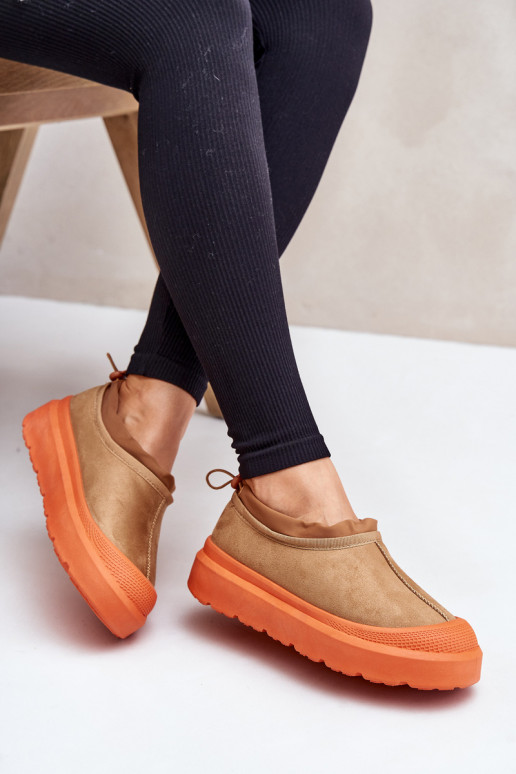 sniega apavi  ar platformu  brūnas krāsas Izamine sniega apavi  ar platformu  brūnas krāsas Izamine