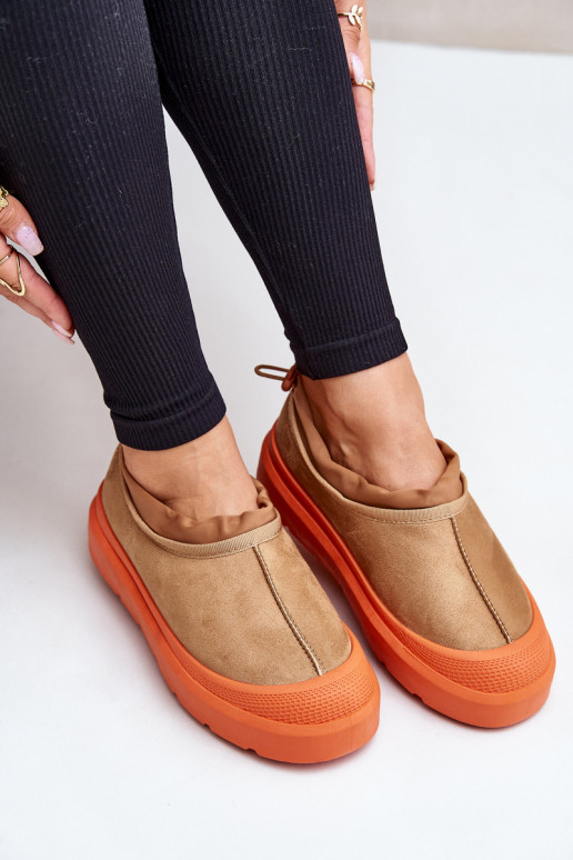 sniega apavi  ar platformu  brūnas krāsas Izamine sniega apavi  ar platformu  brūnas krāsas Izamine