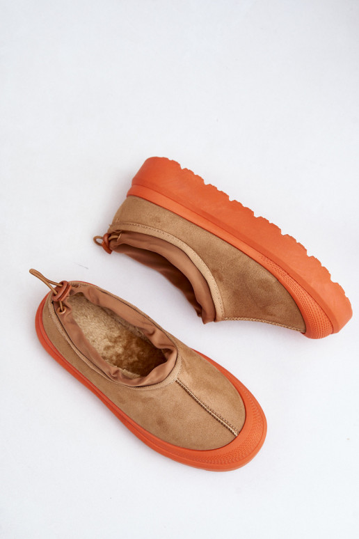 sniega apavi  ar platformu  brūnas krāsas Izamine sniega apavi  ar platformu  brūnas krāsas Izamine