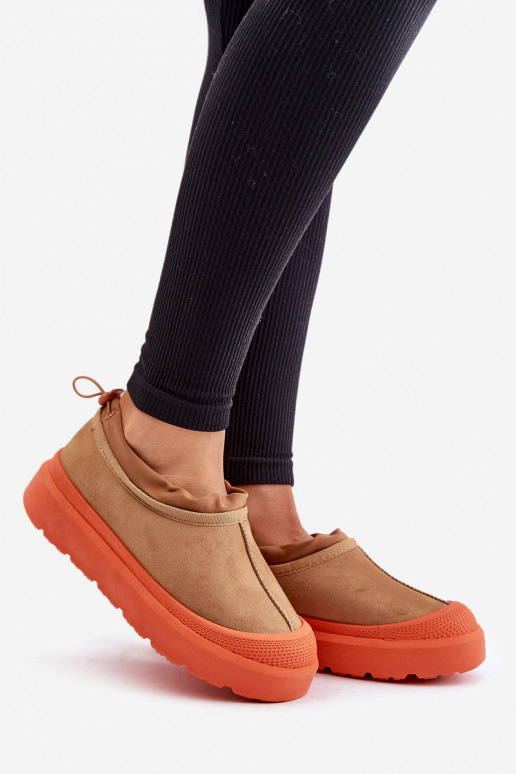 sniega apavi  ar platformu  brūnas krāsas Izamine sniega apavi  ar platformu  brūnas krāsas Izamine