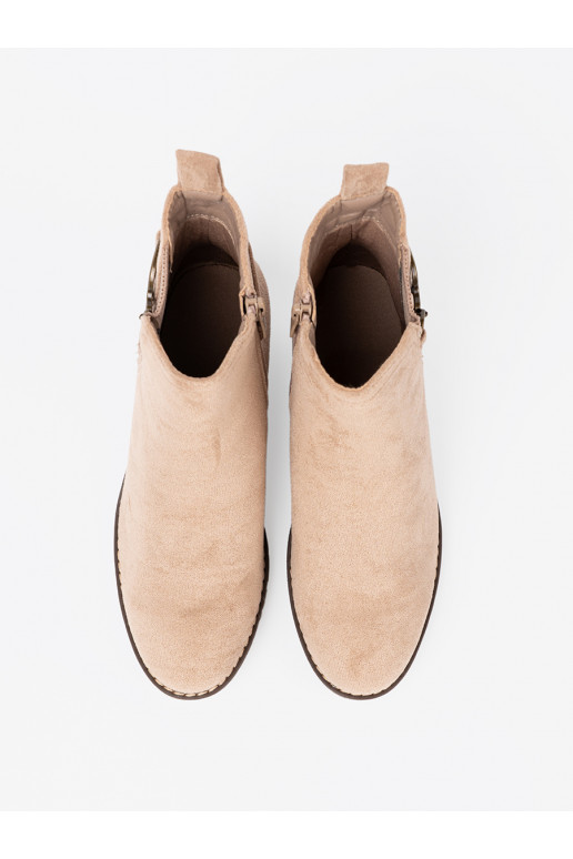 smilšu krāsas sieviešu zābaki na wygodnym, niskim ie smilšu krāsas sieviešu zābaki na wygodnym, niskim ie