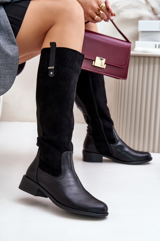 siltināti garie zābaki   Melns Ivasira  siltināti garie zābaki   Melns Ivasira