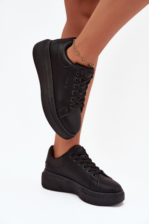  modeļa apavi  ar platformu Big Star SS274244 Melns
