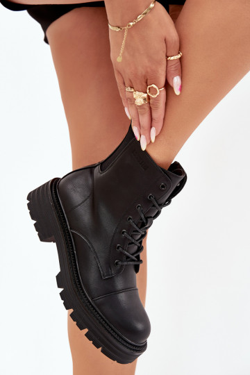 siltināti zābaki  Big Star OO274140 Melns