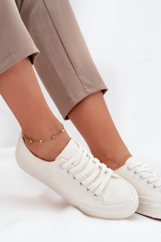 siltināti  sieviešu puszābaki Big Star OO274927 baltas krāsas