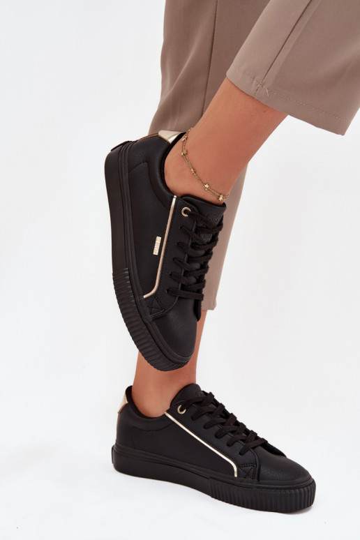   modeļa apavi no eko ādas Big Star SS274025 -Zelta krāsas