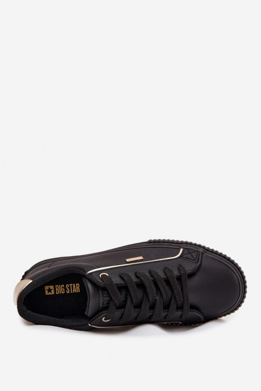   modeļa apavi no eko ādas Big Star SS274025 -Zelta krāsas