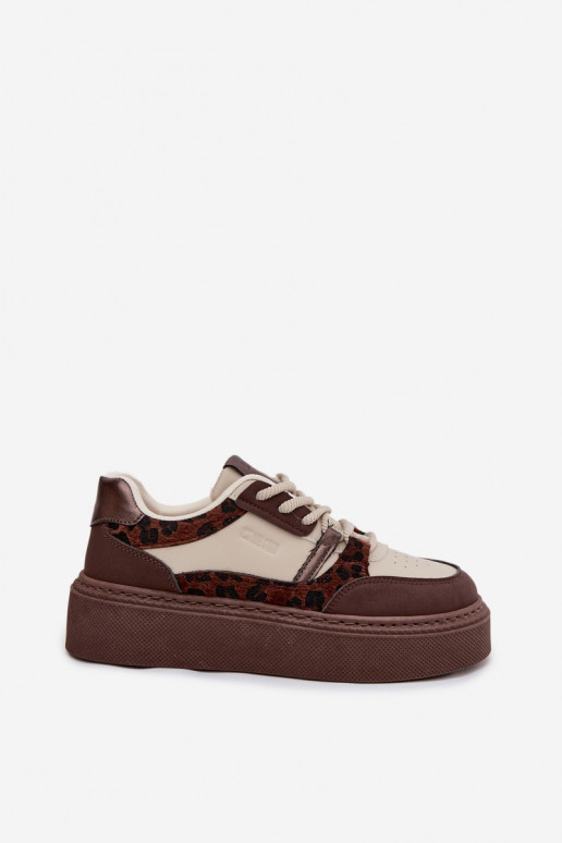 modeļa apavi ar platformu Big Star SS274356 ar leoparda kažokādas rakstu brūnas krāsas-smilšu krāsas   modeļa apavi ar platformu Big Star SS274356 ar leoparda kažokādas rakstu brūnas krāsas-smilšu krāsas