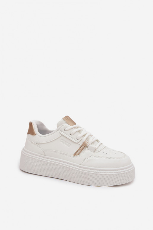 Sieviešu baltas krāsas sneakers stila kurpes ar platformu Big Star SS274359