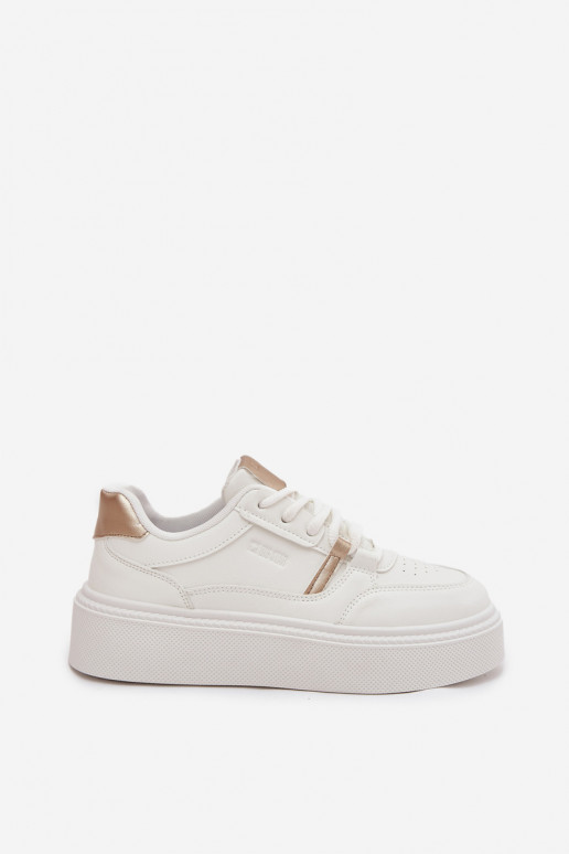 Sieviešu baltas krāsas sneakers stila kurpes ar platformu Big Star SS274359