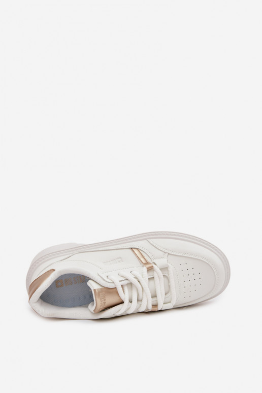 Sieviešu baltas krāsas sneakers stila kurpes ar platformu Big Star SS274359