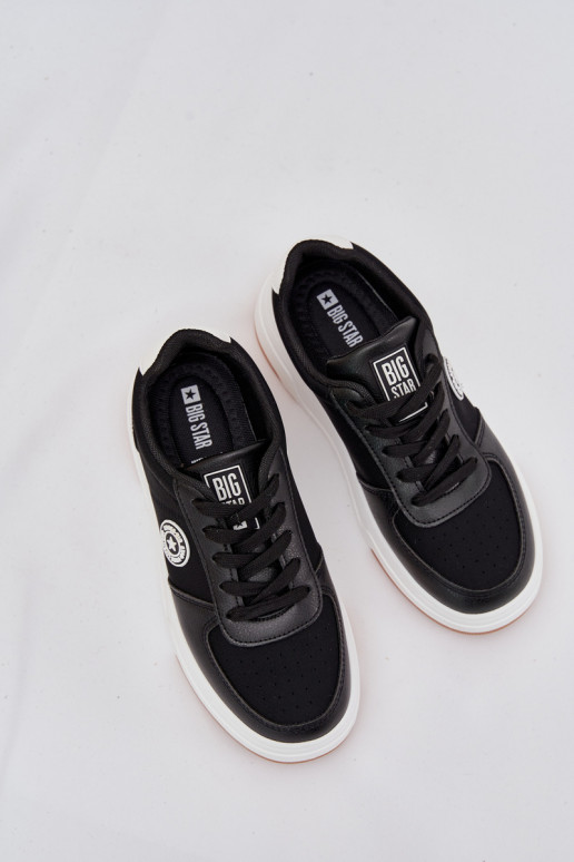  modeļa apavi  ar platformu Big Star RR274573 HI-POLY SYSTEM Melns