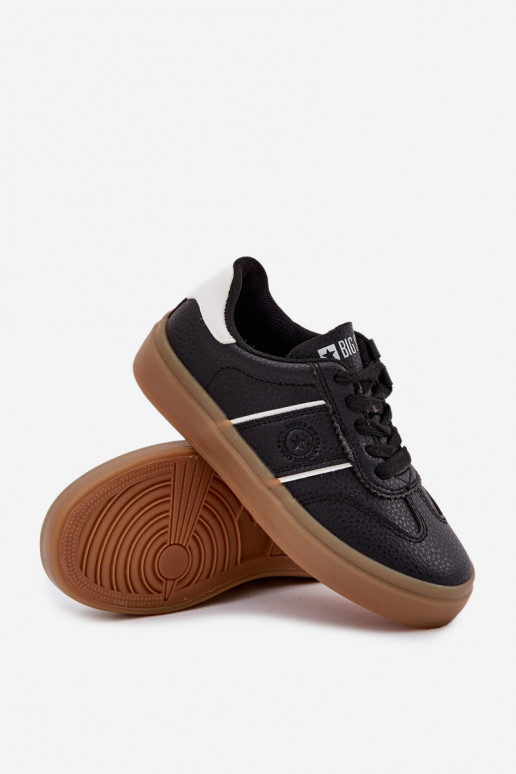 Bērnu melnas krāsas sneakers stila kurpes Big Star SS374025