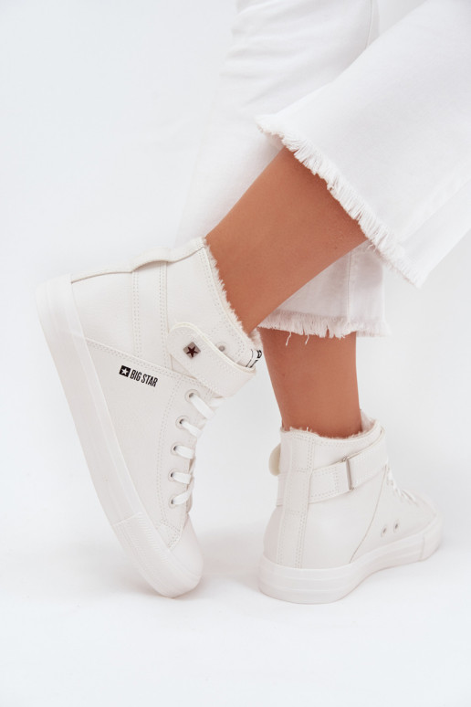 Āda siltināti brīvā laika apavi BIG STAR V274541FIN baltas krāsas