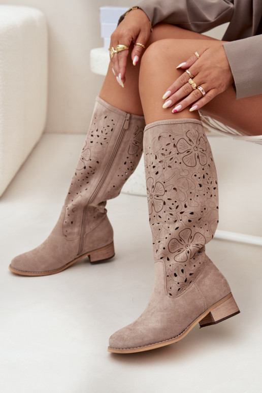  sieviešu garie zābaki  owe Aizsprādzējamas  smilšu krāsas Orchides