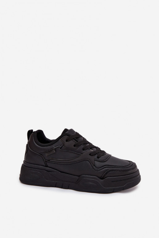 Mātu melni Sneakers modeļa apavi ar platformu Big Star SS274589 HI-POLY SYSTEM