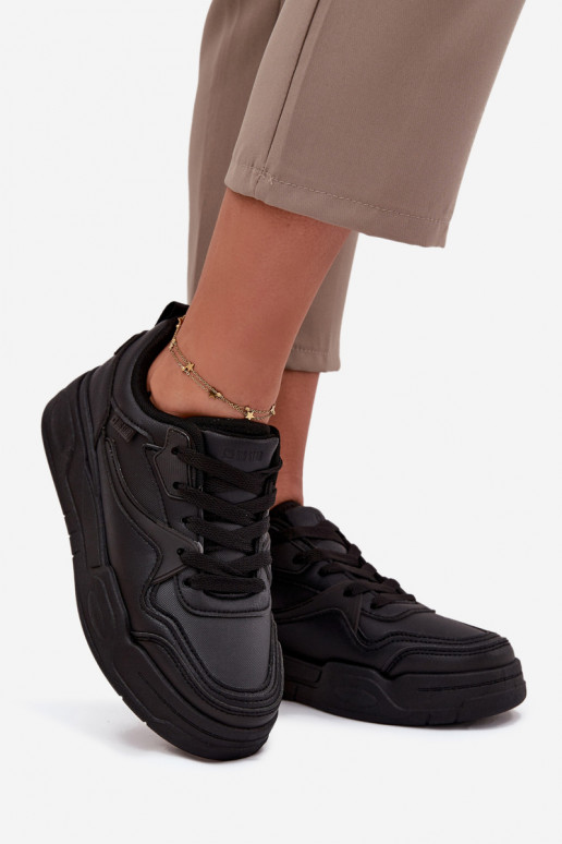  modeļa apavi  ar platformu Big Star SS274589 HI-POLY SYSTEM Melns