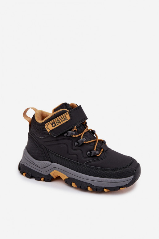 apavi sniega apavi Bērnu apavi ar lipīgām aizdarēm Big Star SS374013 Melns