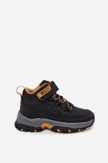 apavi sniega apavi Bērnu apavi ar lipīgām aizdarēm Big Star SS374013 Melns 2