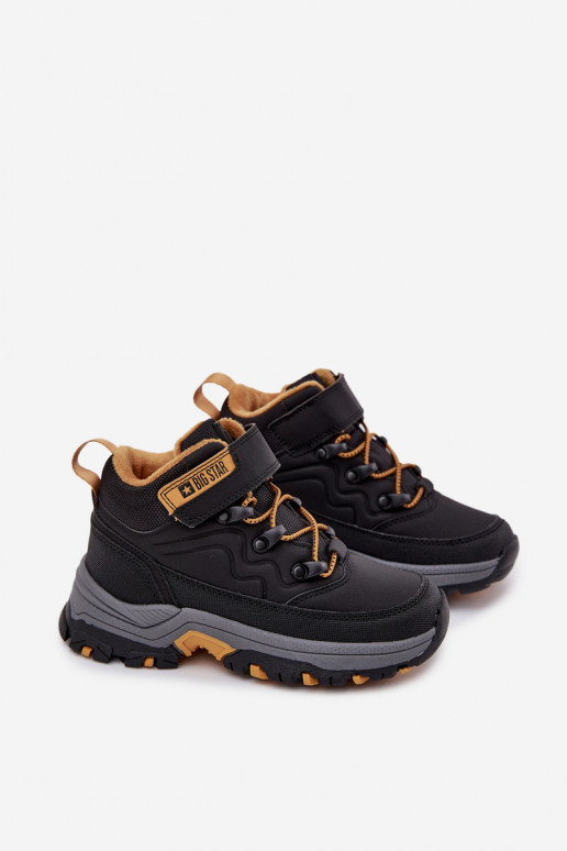 apavi sniega apavi Bērnu apavi ar lipīgām aizdarēm Big Star SS374013 Melns