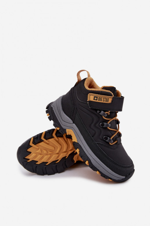 apavi sniega apavi Bērnu apavi ar lipīgām aizdarēm Big Star SS374013 Melns
