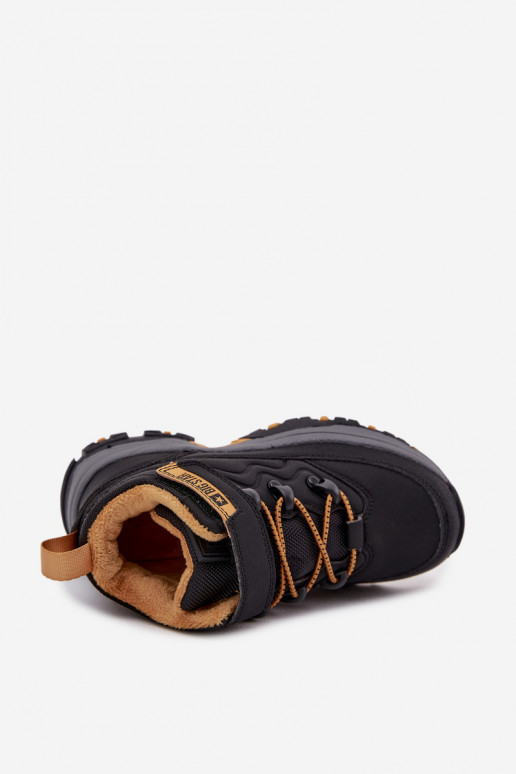 apavi sniega apavi Bērnu apavi ar lipīgām aizdarēm Big Star SS374013 Melns