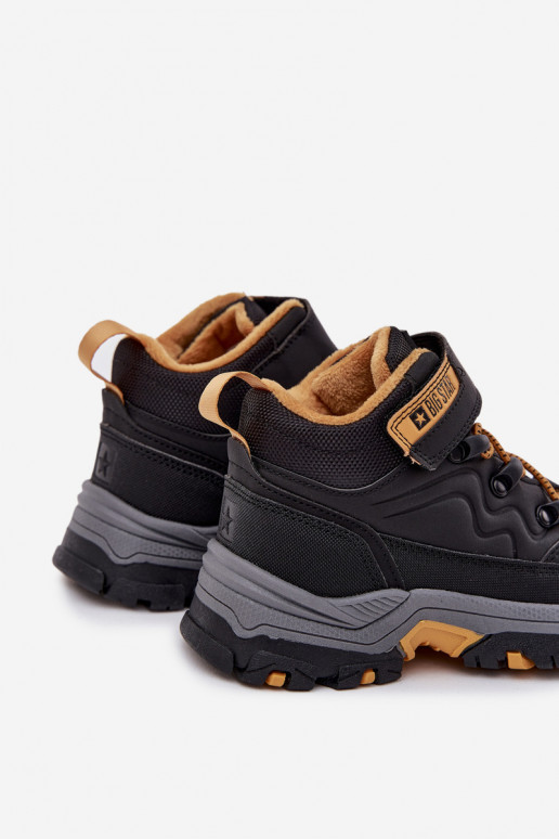 apavi sniega apavi Bērnu apavi ar lipīgām aizdarēm Big Star SS374013 Melns