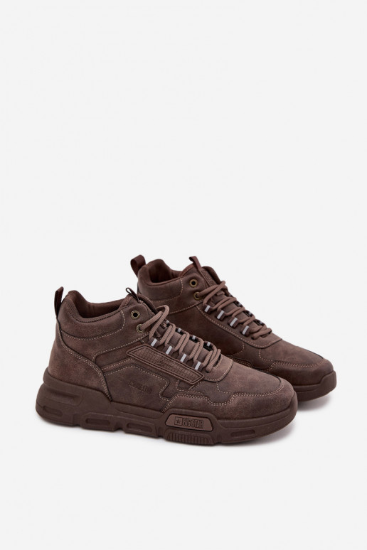 modeļa apavi  Big Star SS174283 HI-POLY SYSTEM tumši brūnas krāsas  modeļa apavi  Big Star SS174283 HI-POLY SYSTEM tumši brūnas krāsas