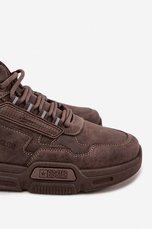 modeļa apavi  Big Star SS174283 HI-POLY SYSTEM tumši brūnas krāsas  modeļa apavi  Big Star SS174283 HI-POLY SYSTEM tumši brūnas krāsas