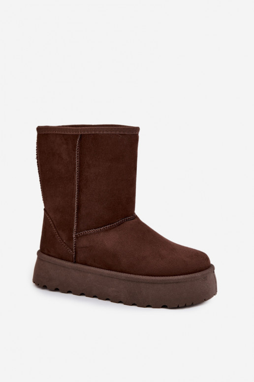 sniega apavi ar kažokādu Czekoladowe Abrams  sniega apavi ar kažokādu Czekoladowe Abrams