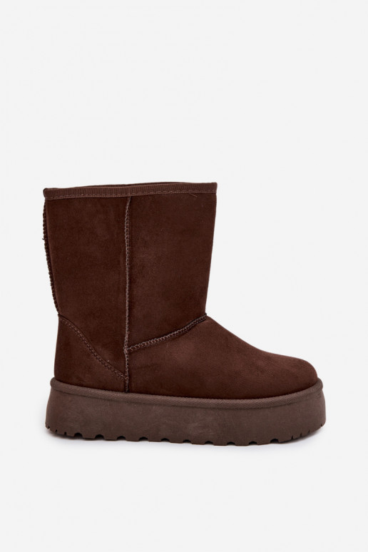 sniega apavi ar kažokādu Czekoladowe Abrams  sniega apavi ar kažokādu Czekoladowe Abrams