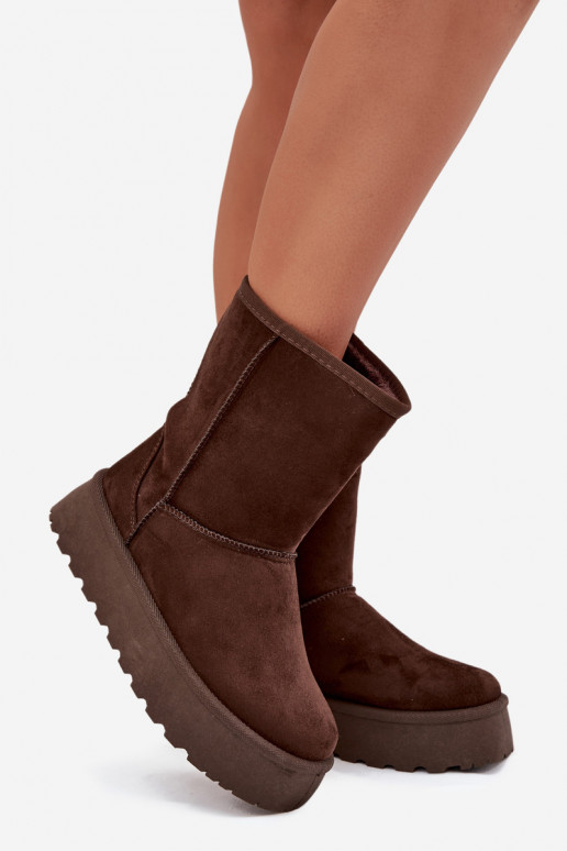 sniega apavi ar kažokādu Czekoladowe Abrams  sniega apavi ar kažokādu Czekoladowe Abrams