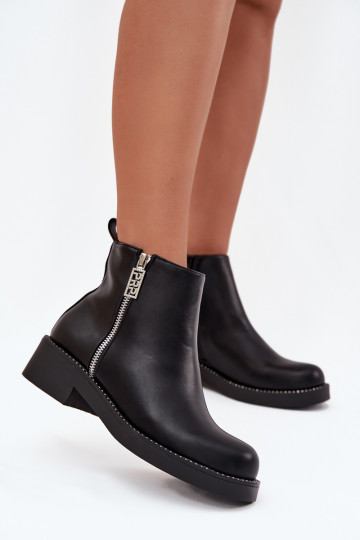 siltināti zempapēžu apavi sievietēm ar mirdzošiem spīdumiņiem Melns Vionna