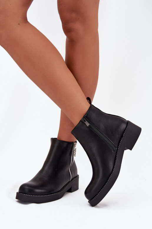 siltināti zempapēžu apavi sievietēm ar mirdzošiem spīdumiņiem Melns Vionna siltināti zempapēžu apavi sievietēm ar mirdzošiem spīdumiņiem Melns Vionna