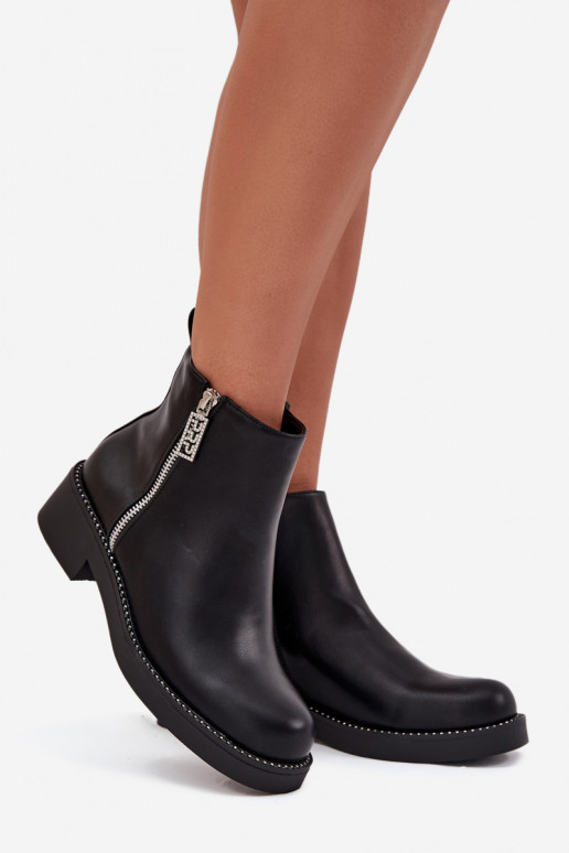 siltināti zempapēžu apavi sievietēm ar mirdzošiem spīdumiņiem Melns Vionna siltināti zempapēžu apavi sievietēm ar mirdzošiem spīdumiņiem Melns Vionna