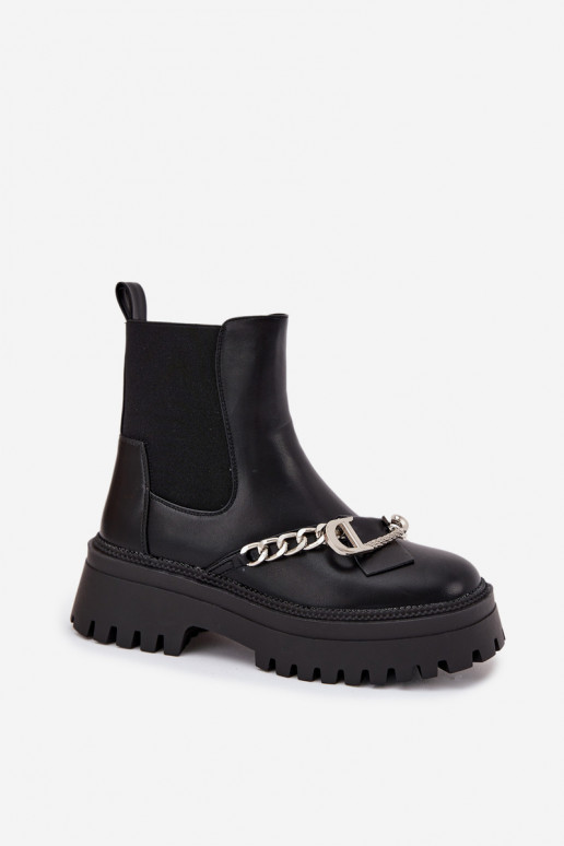 Sieviešu puszābaki ar platformu  Melns Marvella Sieviešu puszābaki ar platformu  Melns Marvella