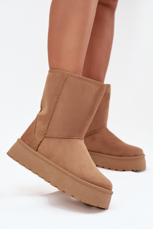 sniega apavi ar kažokādu brūnas krāsas Abrams  sniega apavi ar kažokādu brūnas krāsas Abrams