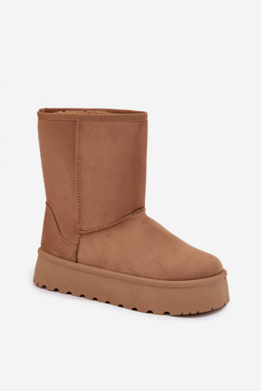 sniega apavi ar kažokādu brūnas krāsas Abrams  sniega apavi ar kažokādu brūnas krāsas Abrams