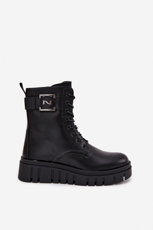 Sieviešu puszābaki ar platformu  Detalem siltināti Melns Lyrana Sieviešu puszābaki ar platformu  Detalem siltināti Melns Lyrana