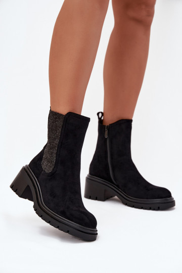 stilīgi puszābaki  siltināti  Melns Zoralia