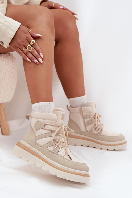 Sieviešu puszābaki ar platformu Ziloņkaula krāsas Liorae Sieviešu puszābaki ar platformu Ziloņkaula krāsas Liorae