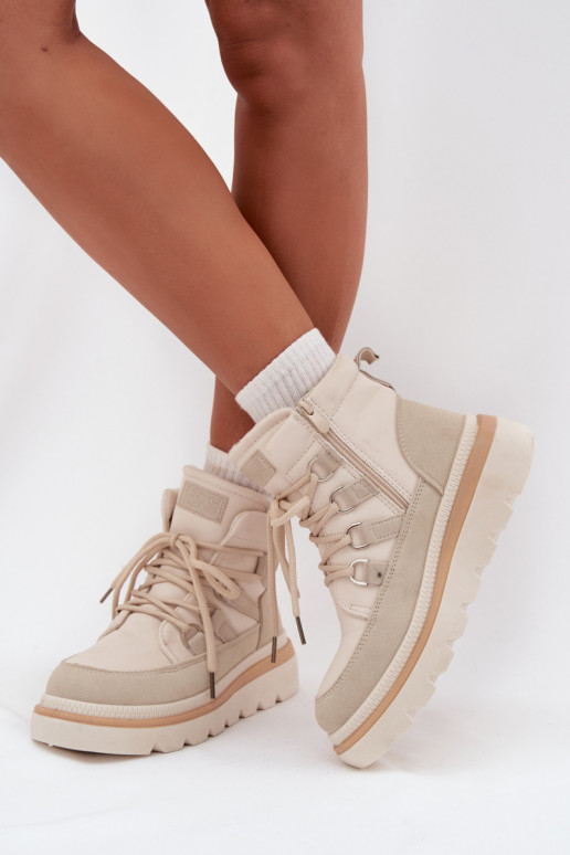 Sieviešu puszābaki ar platformu Ziloņkaula krāsas Liorae Sieviešu puszābaki ar platformu Ziloņkaula krāsas Liorae