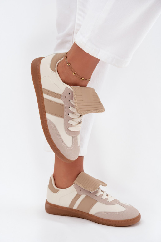   modeļa apavi  Z Wywiniętym Językiem smilšu krāsas Ardira